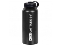 Latitude 64: Water Bottle - Stainless Steel Canteen (Black)