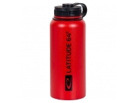 Latitude 64: Water Bottle - Stainless Steel Canteen (Red)