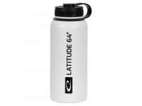 Latitude 64: Water Bottle - Stainless Steel Canteen (White)