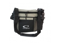 Latitude 64: Slim Shoulder Bag (Black/Sand Beige)